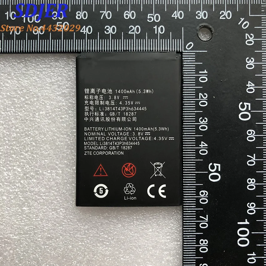 Высокое качество Li3814T43P3h634445 1400 мАч Оригинальный аккумулятор для телефона ZTE Blade A112