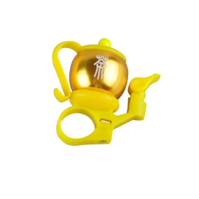 Yellow Bicycle Bells Aluminum Bike Ordinary Bell Loud Sound Bicycle Handlebar Air Horn Useful Bicycle Accessories Cycling Bell - Цвет: Yellow