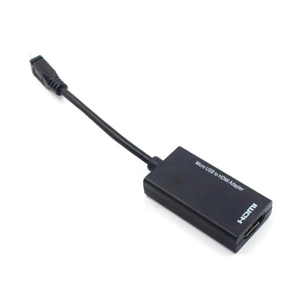 Новый высококачественный Черный Micro USB к HDMI Мужской женскому высокая скорость HDTV