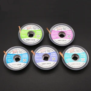 Оплетка для демонтажа припоя, 1 шт., блестящая проволока для демонтажа припоя, бра по всему миру, 3,5 мм3,0 мм2,5 мм2,0 мм1,5 мм на выбор