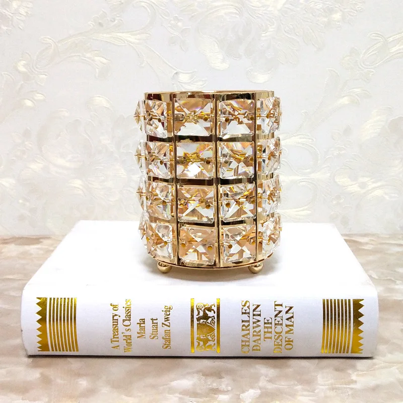 New European Cylinder Candlestick Romantic Candlelight Dinner Props Wedding Arrangements Pen Candle Holder Home Decorations | Дом и сад