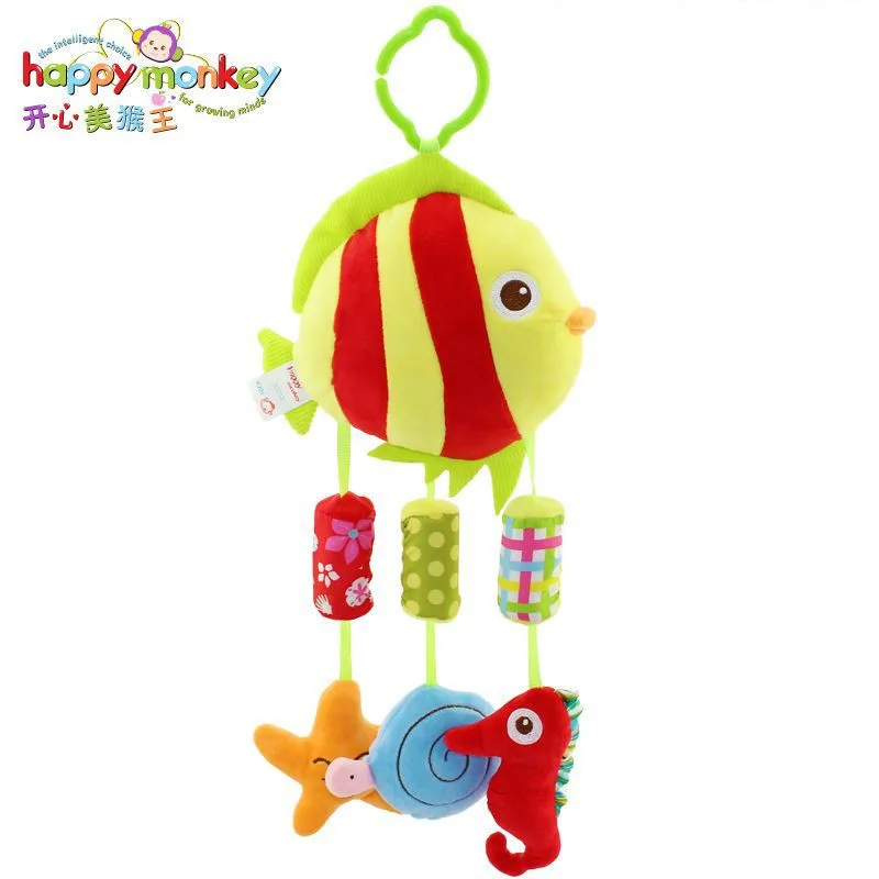 Детская коляска Happy Monkey Wind Chime мягкая подвесная погремушка в виде