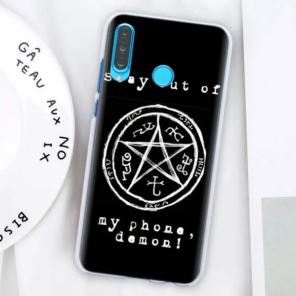 15 Сверхъестественное ТВ шоу чехол для телефона huawei P30 P30 Pro P9 P10 P20 Lite P Smart Plus View 20 Жесткий ПК задний Чехол бант - Цвет: 15