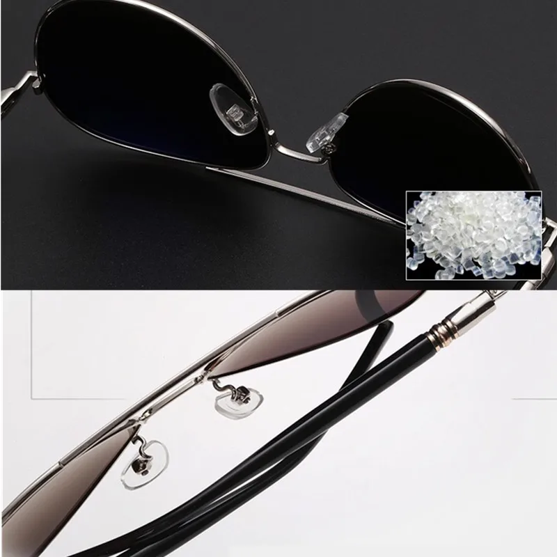 

Aviation Pilot Polarized Sunglasses Classic Men's Sun Glasses Driver Driving Sunglasses Mirror Metal Frame Oversized Spring Leg