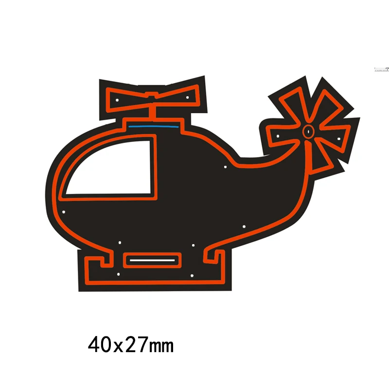 diy cute cartoon toy aircraft Metal Cutting Dies Stamp Scrapbooking Decoretive Embossing Stencial Household products | Дом и сад