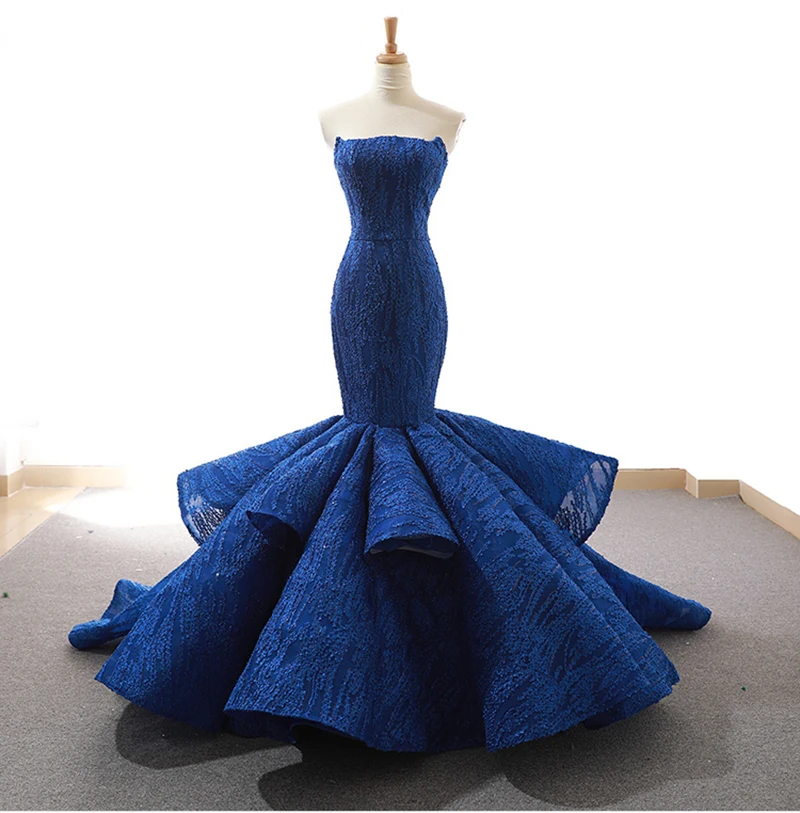RSM66614 mermaid red wedding party dresses sexy strapless blue corset prom dress  purple trumpet dress green evening dress 2020