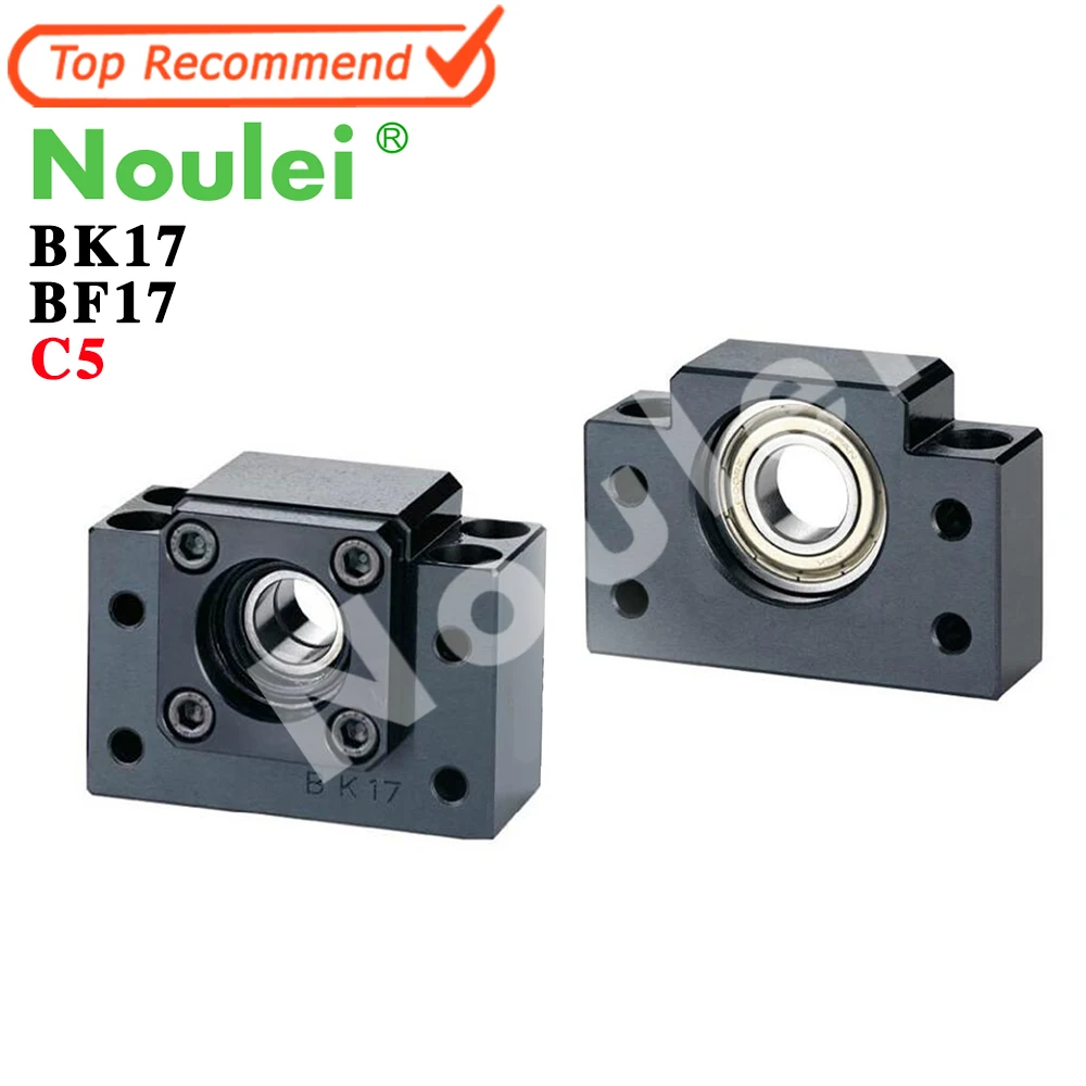 Шариковый винт Noulei BK17 BF17 C5 25 мм 2505 SFU2510 шариковый с опорой 1 комплект|noulei|end support |