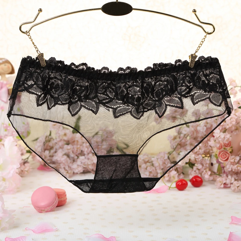 Fashion Sexy Lace See Through Women Low Rise Briefs Underwear Panties Gift | Женская одежда