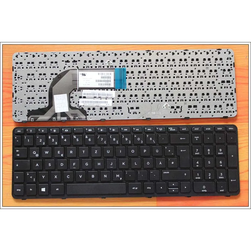 Клавиатура GR для ноутбука HP Pavilion 15E 15N 15T 15 N E E000 N000 N100 R65 немецкая черная рамка|keyboard