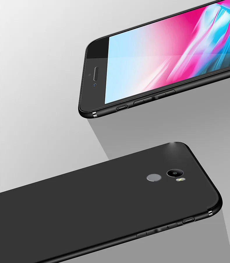 Для Xiaomi Redmi 4 Pro 4A чехол противоударный силиконовый тонкий мягкий ТПУ Черный Простой чехол для телефона для Xiomi Redmi 4A 4 A 4Pro Xaomi чехол