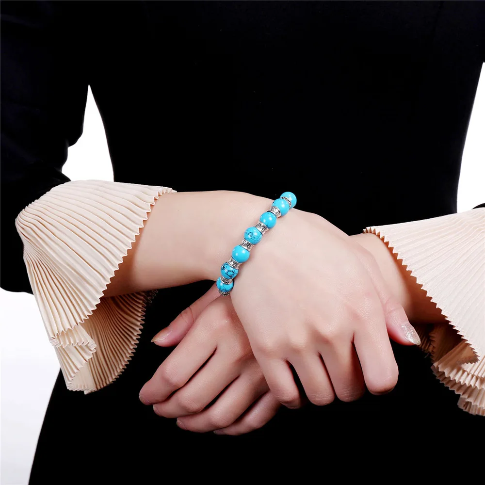 U7 Старинные Посеребренные Чешские Браслеты Из Бисера Для Женщин Турецкие