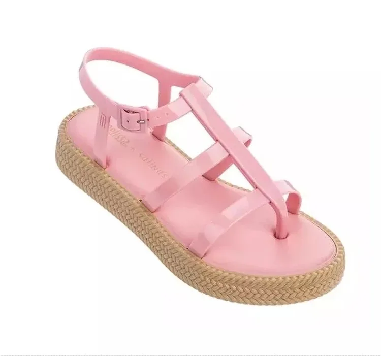 Melissa Caribe Verao/Новинка 2020 года Женская прозрачная обувь на платформе и каблуке