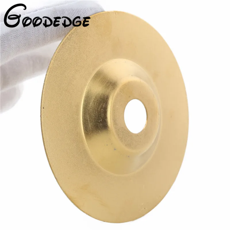 100 мм золото алмаз Титан шлифовальный круг для полировки дисковые колодки станок