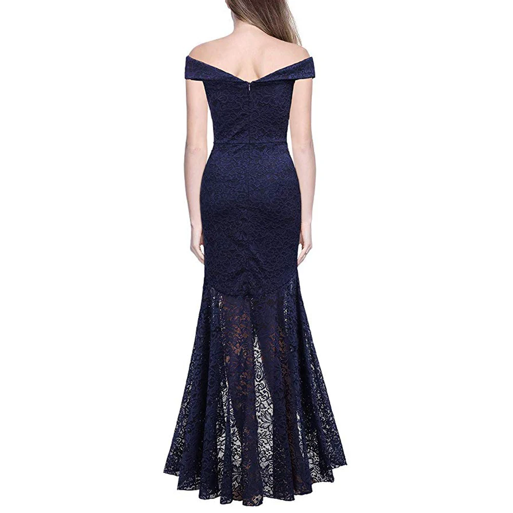 OML533# платье подружки невесты с вырезом лодочкой, короткое, винно-красное, кружевное, рыбий хвост синее свадебное платье на выпускной вечер Женская мода оптом