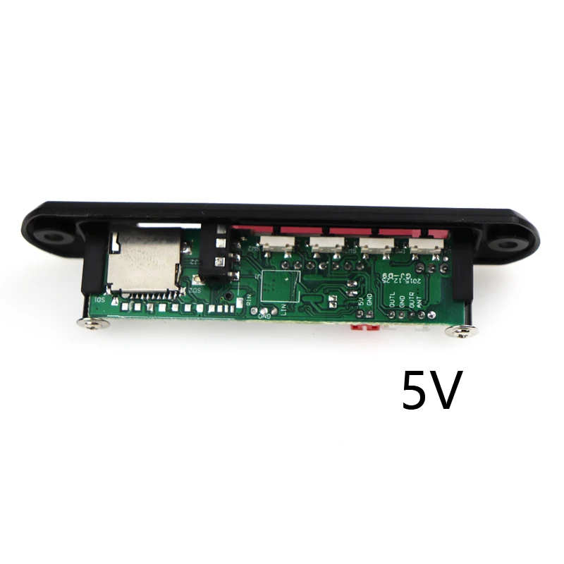 Автомобильный WMA MP3 декодер USB источник питания DC 5 в 12 В TF FM радио аудио Плата USB MP3 плеер для автомобиля дистанционный музыкальный динамик