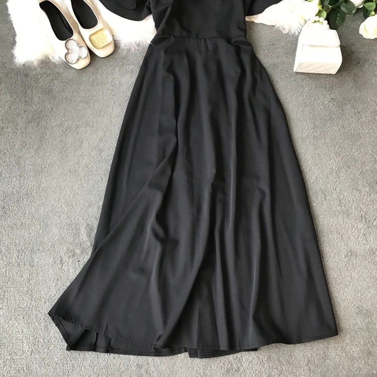 ALPHALMODA праздники с открытыми плечами женские Seashore до середины икры Платье на бретелях галстук-бабочка дамское сексуальное с открытой спиной Vestidos однотонное платье