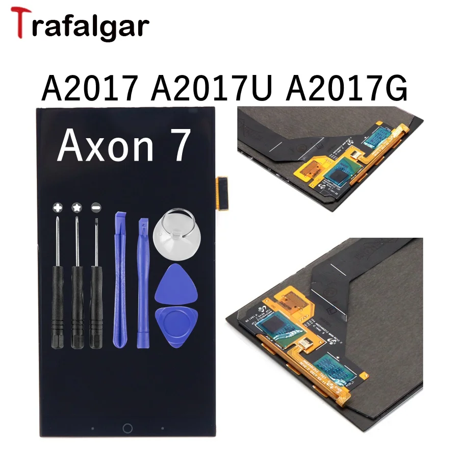 AMOLED экран для zte Axon7 Axon 7 lcd A2017 A2017U A2017G дисплей сенсорный экран дигитайзер Aseembly Замена для zte A2017 lcd
