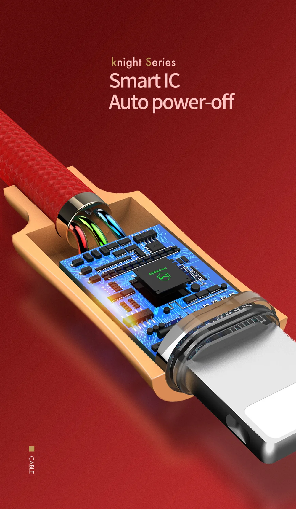Mcdodo USB кабель для lightning iPhone XS Max XR 8 7 Micro usb type C кабель для передачи данных Быстрая зарядка для samsung huawei автоматическое отключение