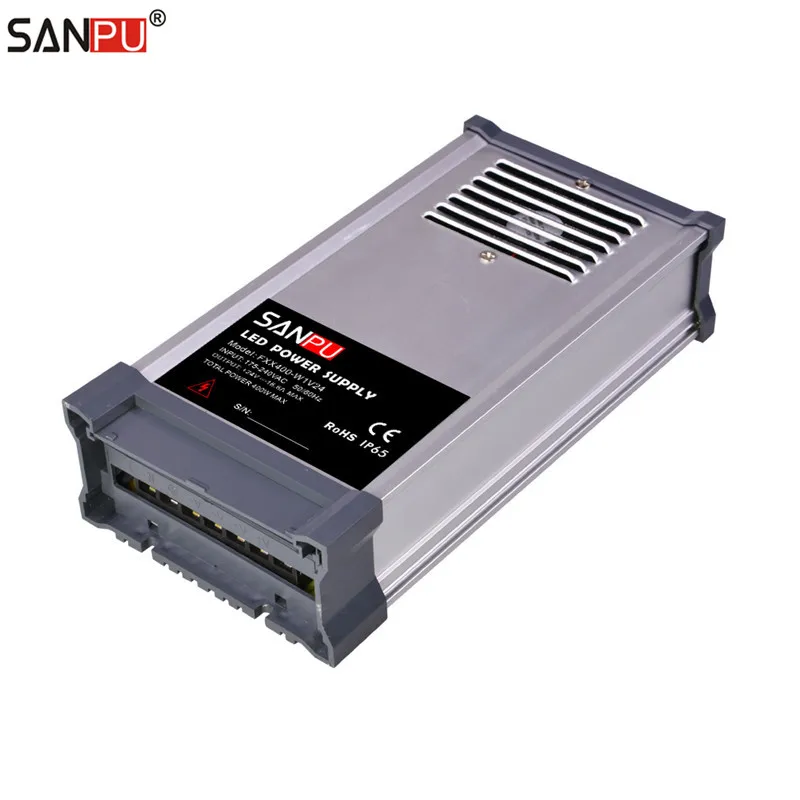 SANPU SMPS 400 Вт 24 В Светодиодный источник питания непромокаемый переключатель