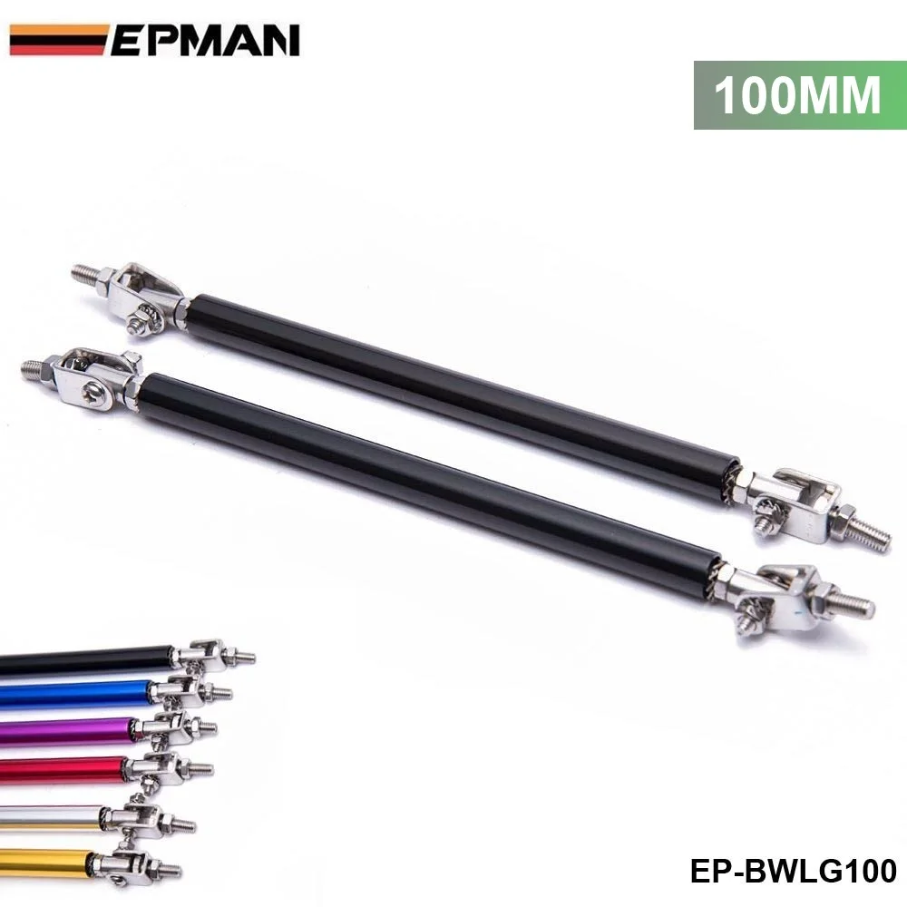 

2PCS/SET 100mm Adjustable Front Bumper Lip Splitter Strut Rod Tie Support Bar For Toyota Honda EP-BWLG100