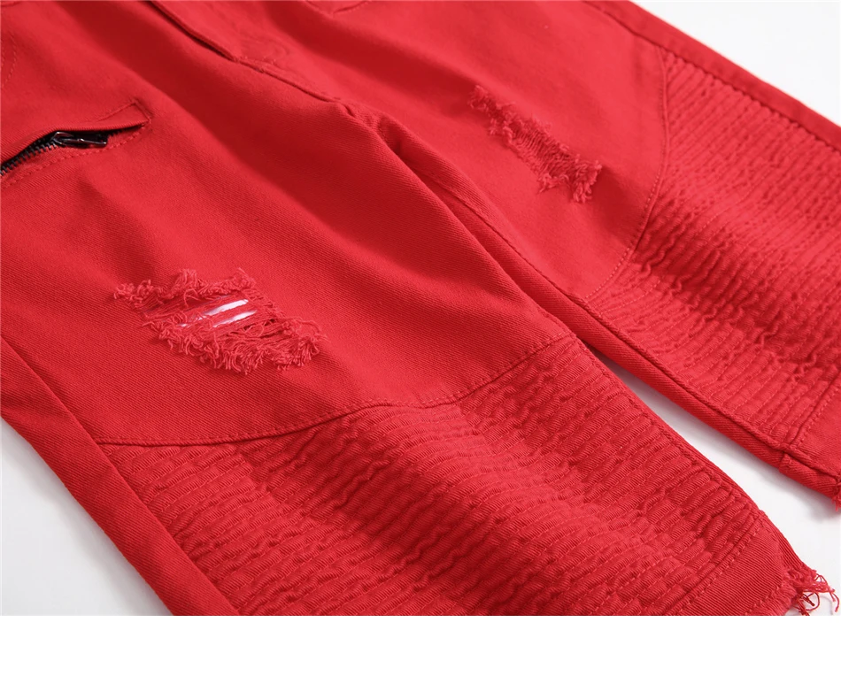 QUANBO Новое поступление; Летнее Джинсовые шорты мужские Slim Fit рваные повседневные джинсы шорты черный, белый цвет Хай-стрит, Большие размеры
