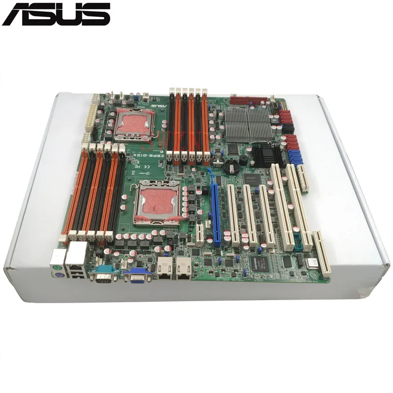 Оригинальный использовать сервер материнская плата для ASUS Z8PE D12X 5520 Поддержка 1366
