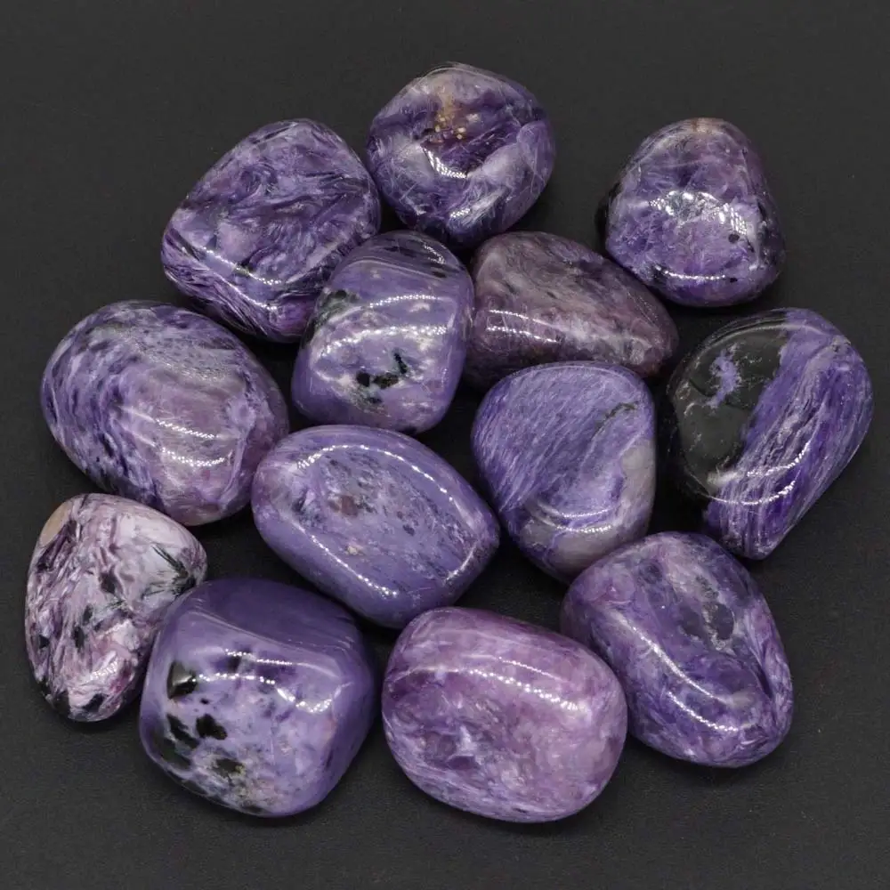 Крупными партиями драгоценные камни Charoite натуральные полированные зеркальные