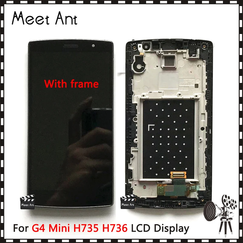 Высокое Качество 5 0 ''для LG G4 Mini H735 H736 ЖК экран с кодирующий преобразователь