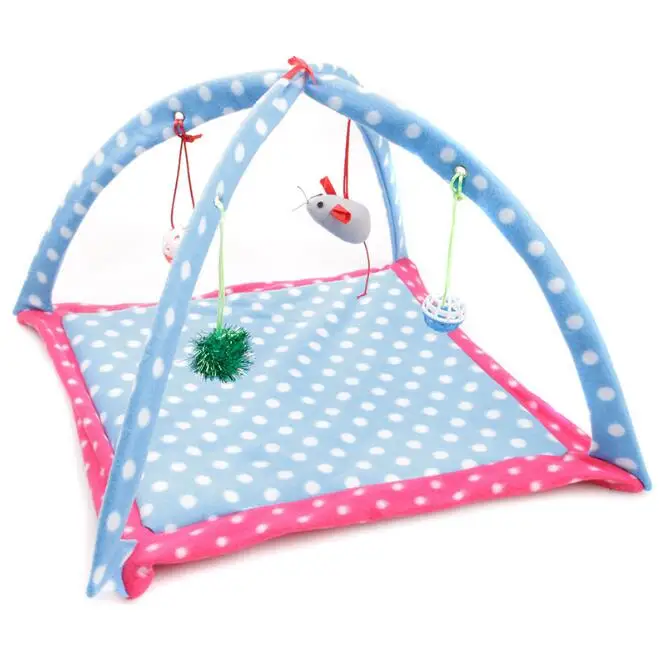 Кошка кровать игрушки Pad одеяло дом котенок игровой коврик гамаки спящий тент