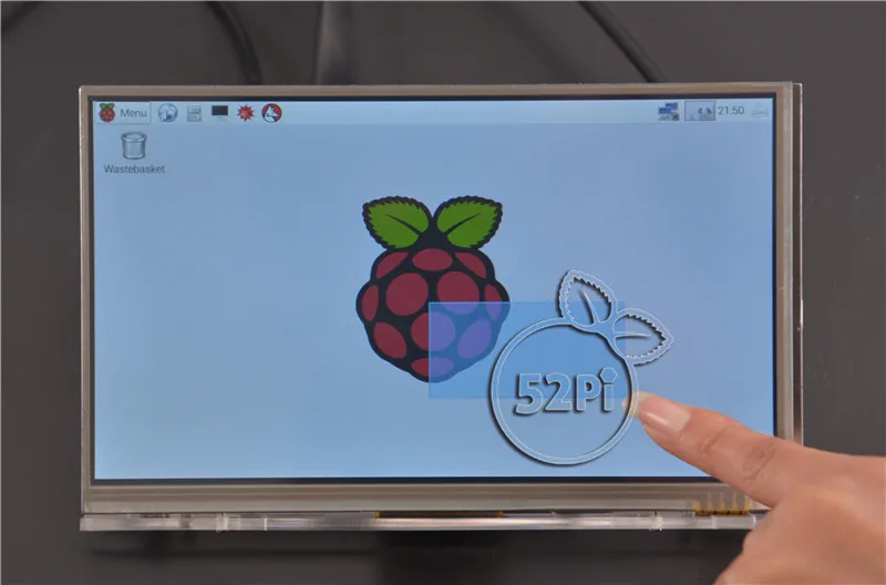 7 дюймовый TFT ЖК дисплей 52Pi 1024*600 резистивный сенсорный экран + плата драйвера HDMI VGA