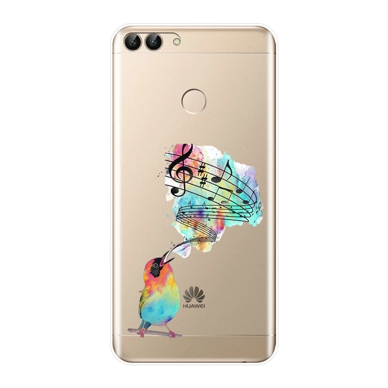 Мягкий чехол для телефона Huawei P10 P20 P8 P9 Lite 2017 музыкальный силиконовый