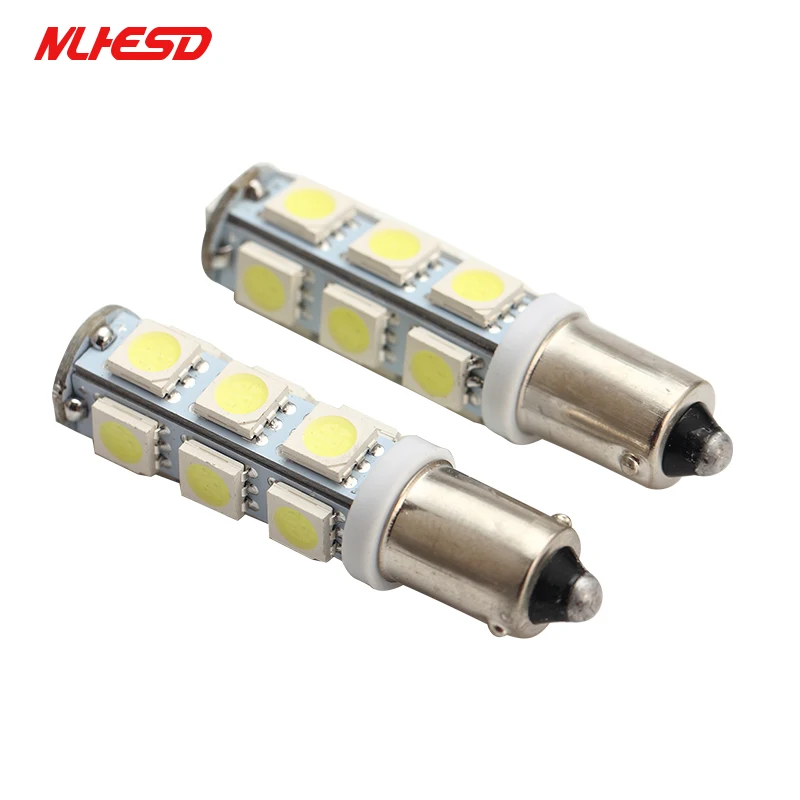 

2pcs Car Led canbus BA9S LED 13smd 5050 led Light T4W H6W led Bulb Interior Lighting Error Free Led Car Light Auto Lamp