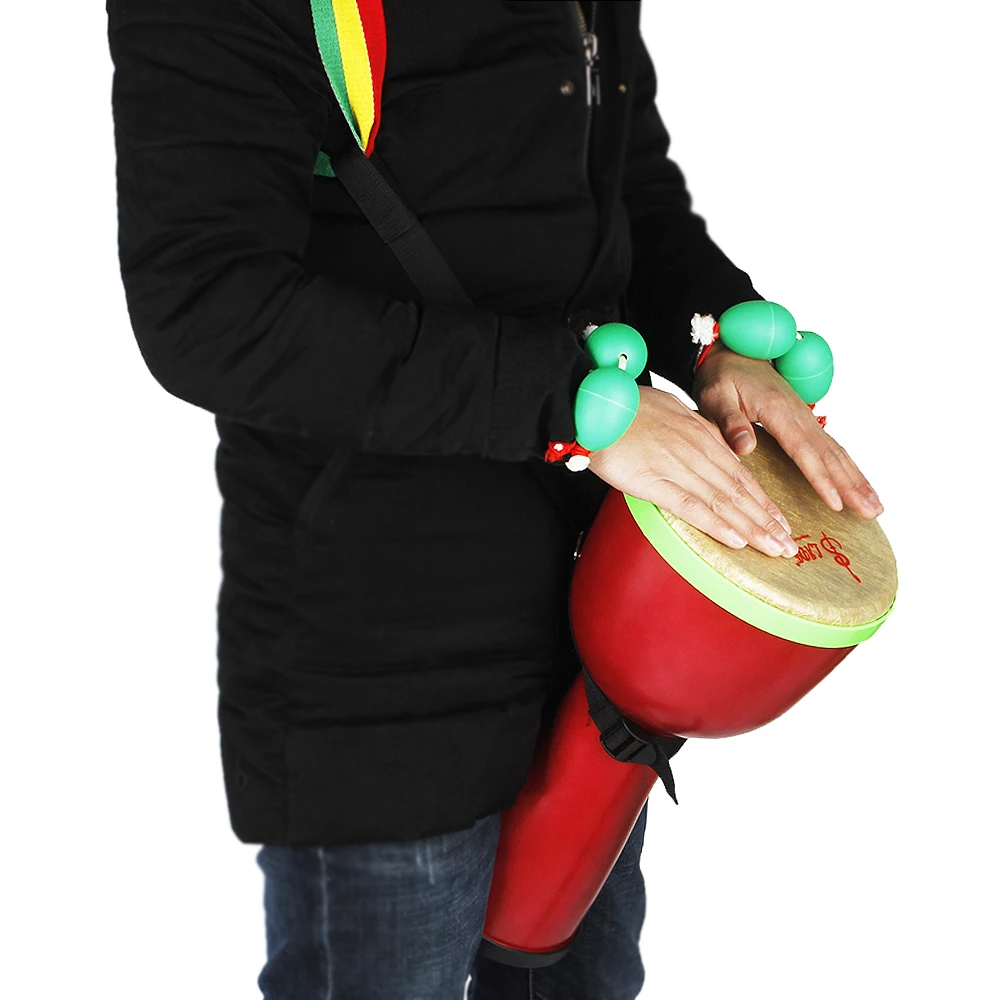 8 дюймов Африканский барабан ABS материал легкий дизайн Djembe с шейкер яйца и