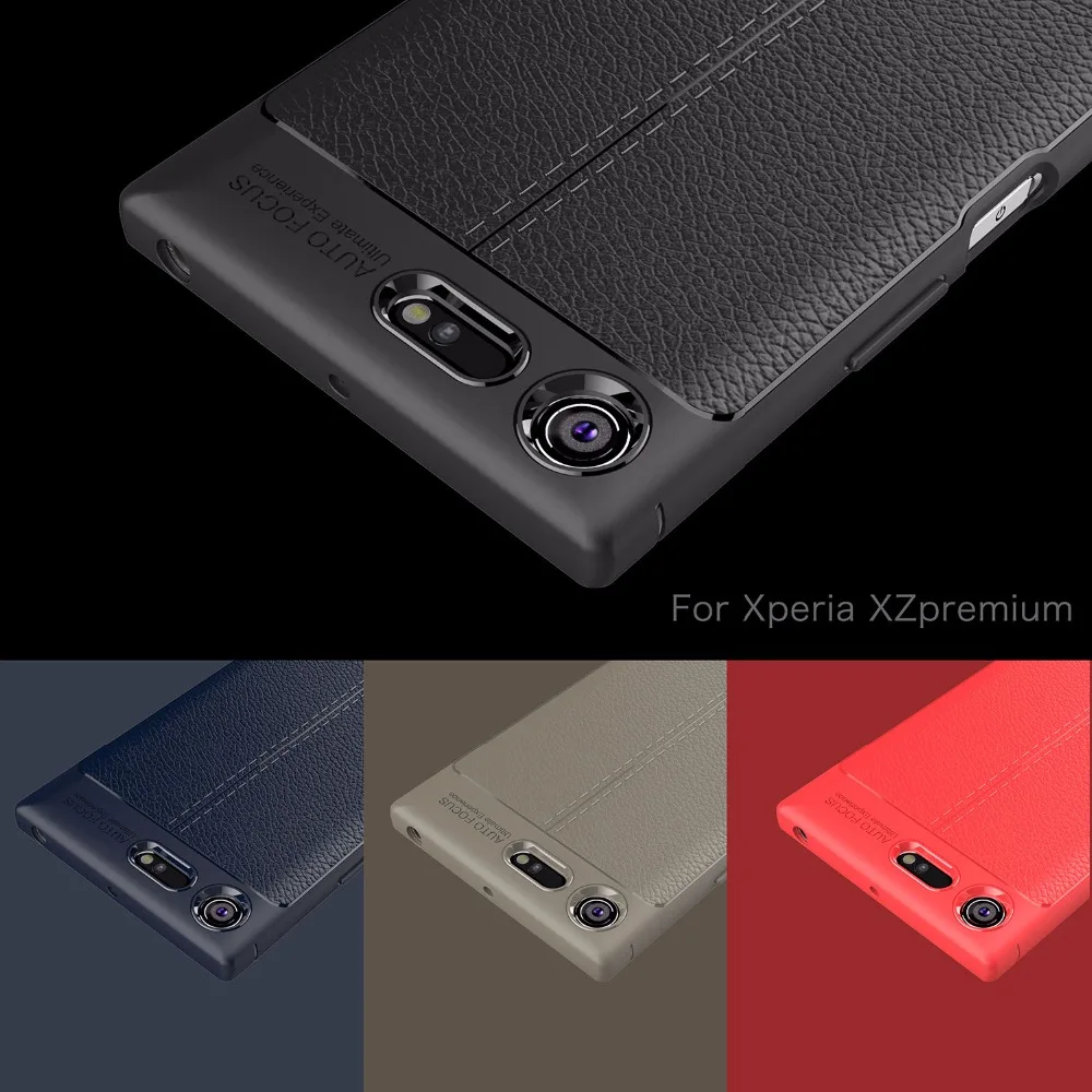 BYHeYang для Capa Sony Xperia XZ Премиум чехол мягкий личи ТПУ Premium G8141 |