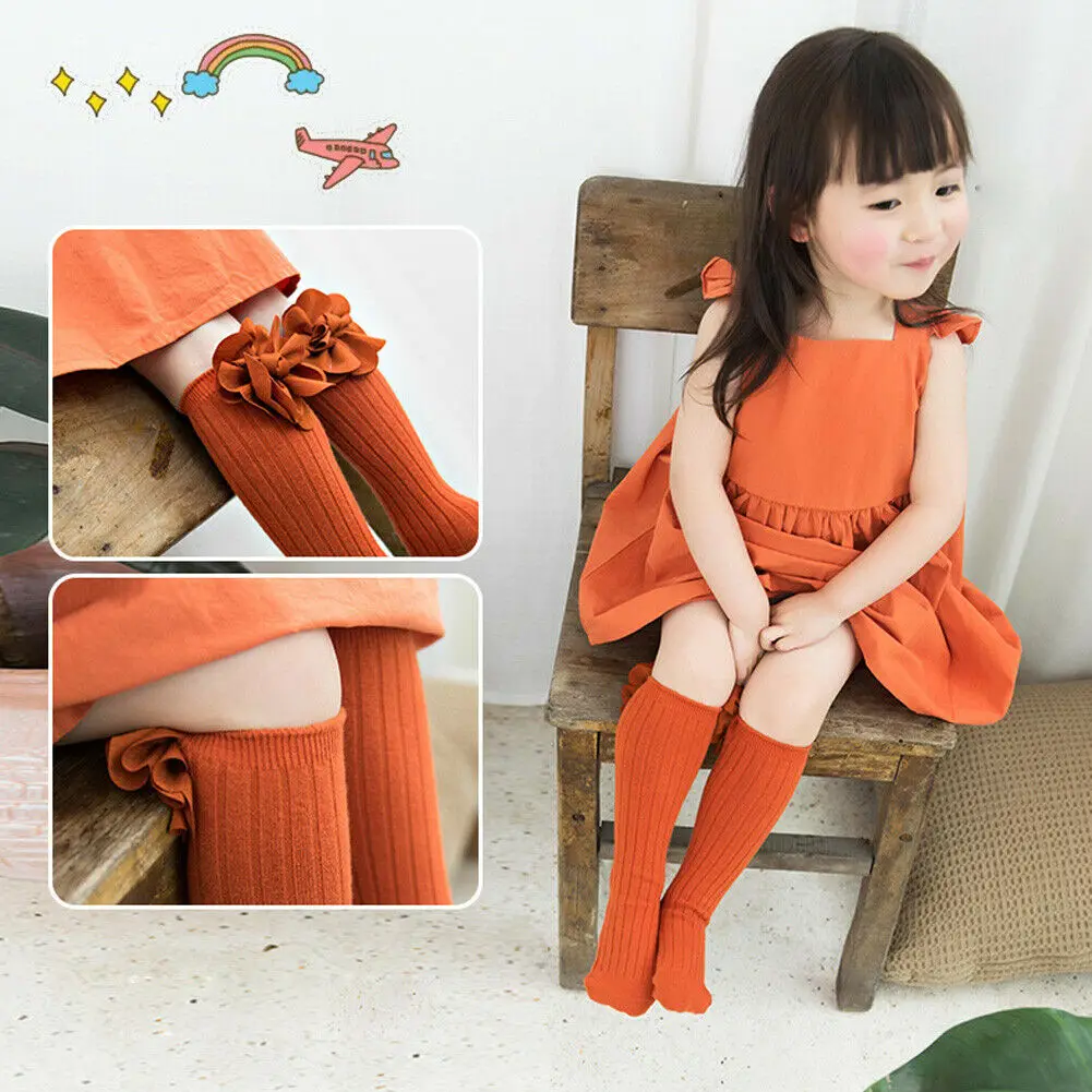Newborn Baby Girls Socks Summer Spring Mesh Kids Bow Knee High Long Tube Sock Sokken Princess Infant Calcetines |