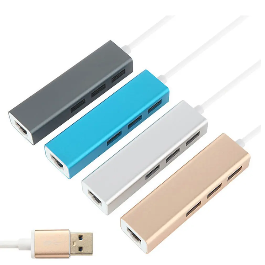 Сетевая карта USB Ethernet с 3 USB-портами 0 RJ45 сетевая USB-Ethernet адаптер для Mac iOS Android ПК RTL8153