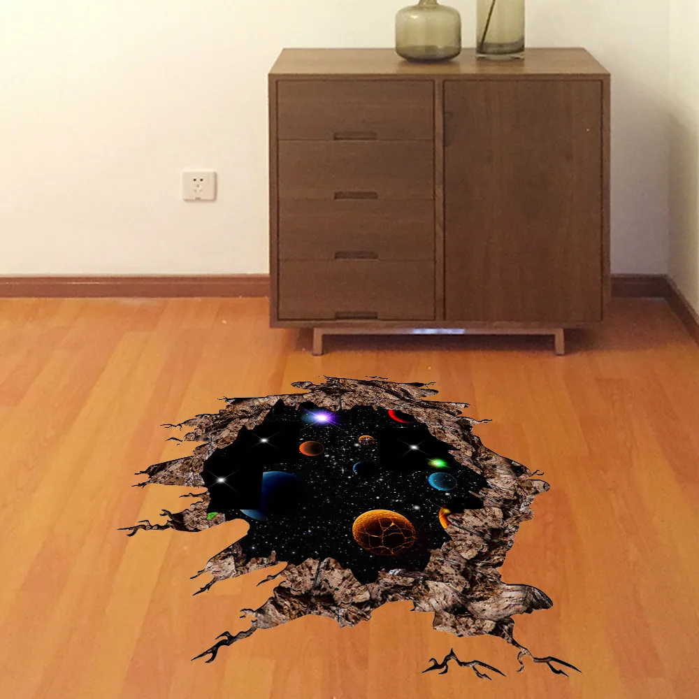 3D наклейки на пол/стену съемные стену виниловые художественные Декорации для