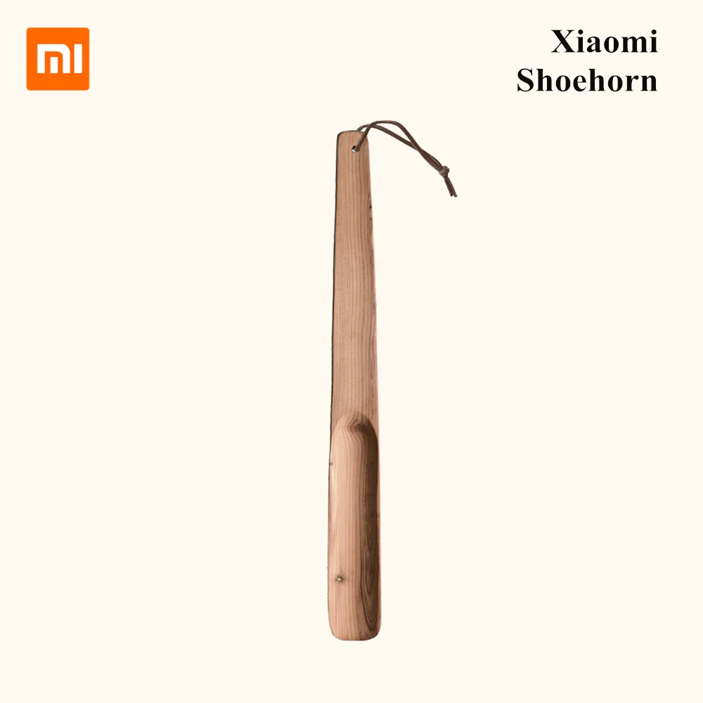 Xiaomi Mijia рожок для обуви прочный натуральный деревянный удобная ручка рожок для обуви инструмент для дома ремесло ручка для обуви висячий рожок для обуви