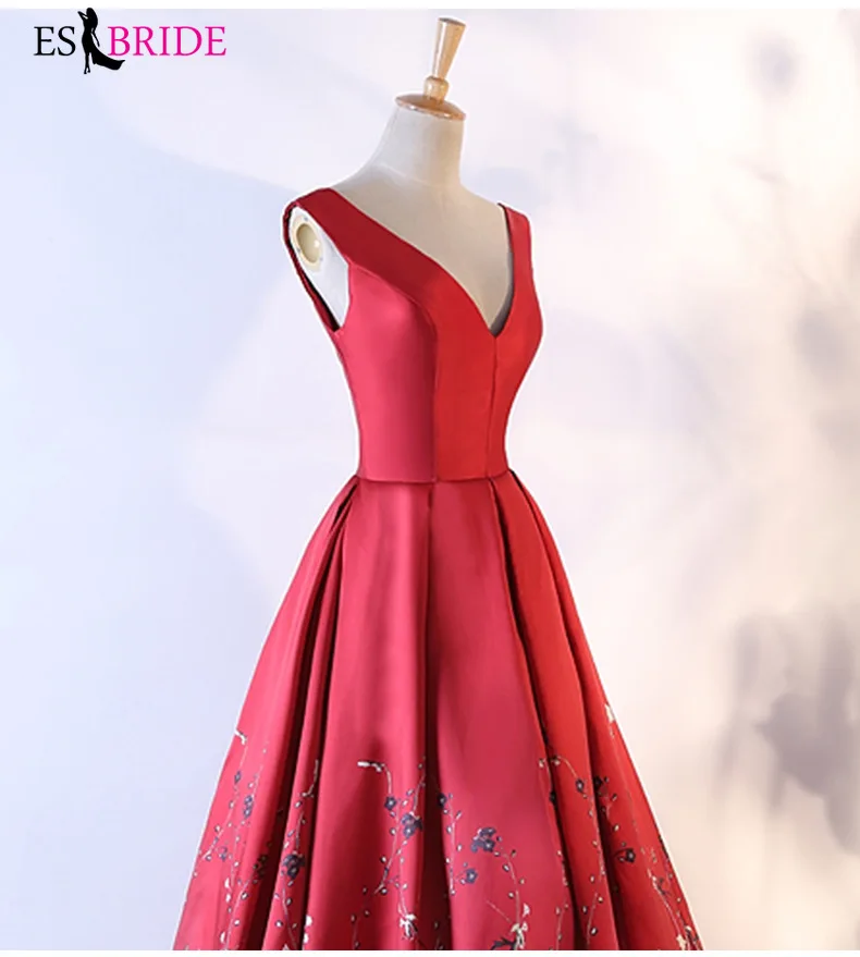 Красное элегантное вечернее платье Vestidos De Fiesta Noche с кружевной аппликацией платья