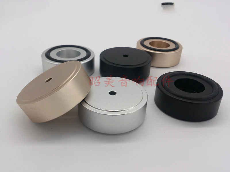 

4 pcs aluminum alloy diameter 44 high 16 audio amplifier foot speaker footrest shock absorber cushion B