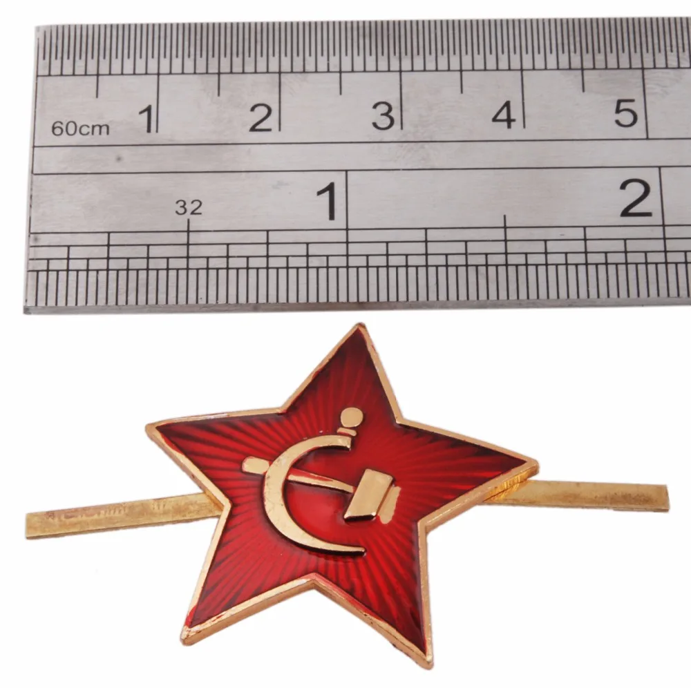 USSR SOVIET UNION MILITARY GARRISON CAP BADGE COCKADE |
