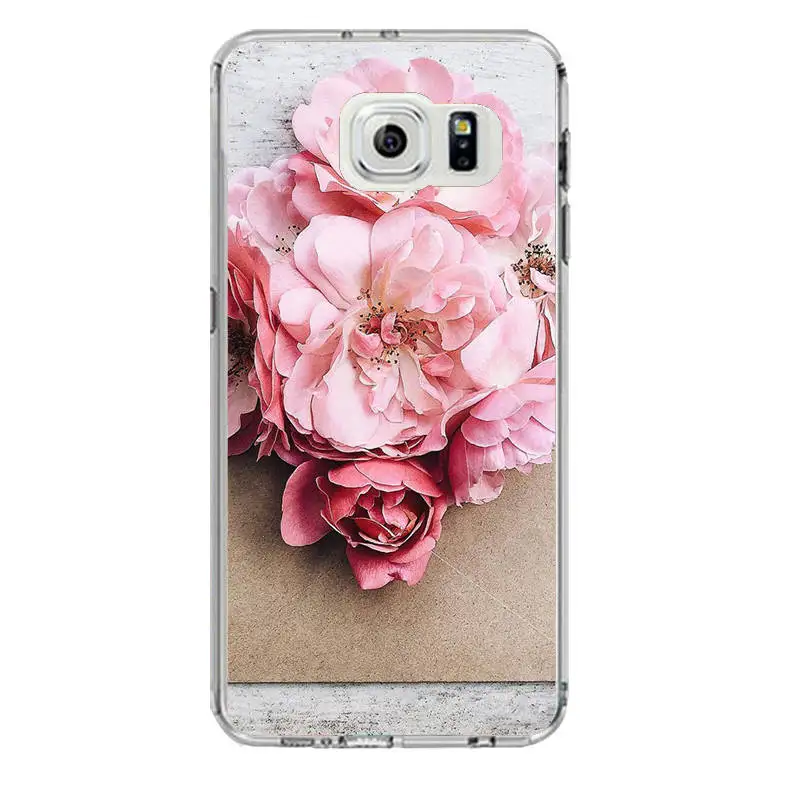 ТПУ мягкий чехол для телефона samsung S8 s6 s7 edge s4 s5 s3 C5 C9 note3 note4 note5 с красочным