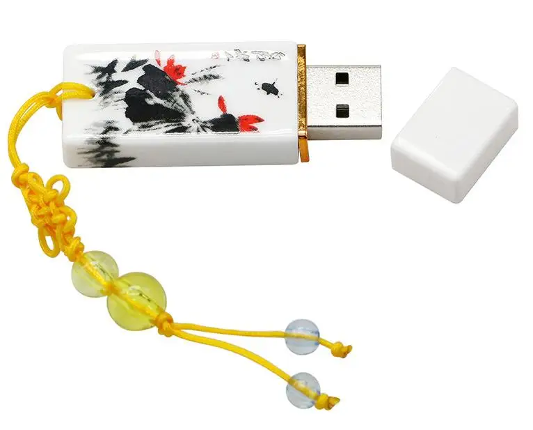 3 Ретро китайский фарфоровый пластиковый usb флеш-накопитель керамический Подарочный флеш-накопитель 4 ГБ 8 ГБ 16 ГБ 32 ГБ 64 ГБ Флешка usb флешка флэш-диск - Цвет: 3