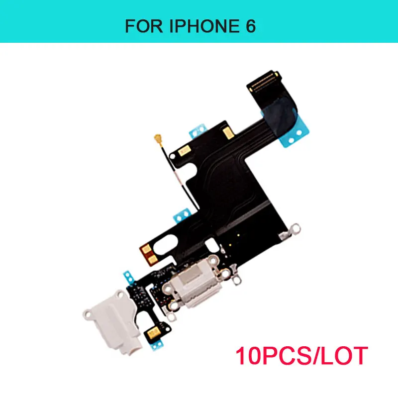 10 шт. зарядный порт гибкий кабель для iPhone 6 6G Plus 4 7 ''USB док разъем зарядное