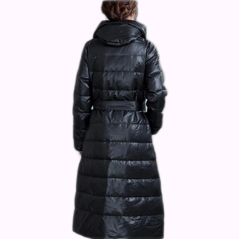 Новый специальный дизайн воротника зимняя Женская приталенная стильная теплая