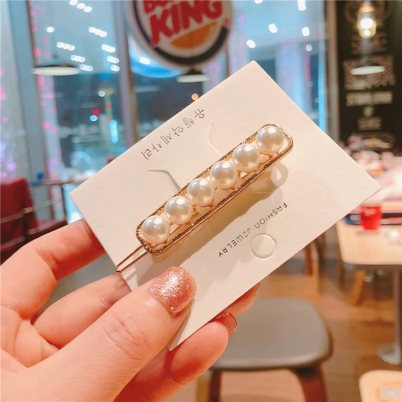 Stonefans 1 шт. простые имитированные жемчужные заколки для волос ювелирные изделия