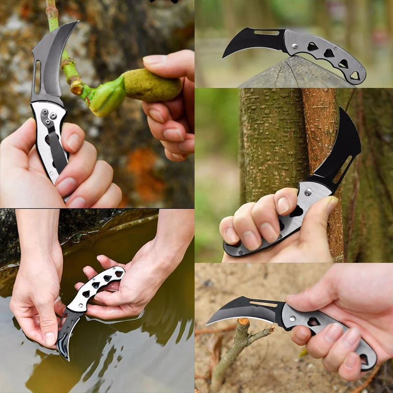 Мини Портативный нож складной кемпинг тактическое складное карманное кольцо на