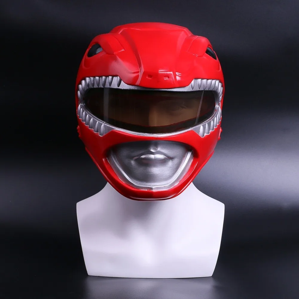 Zyuranger Косплей Шлем Красный Рейнджерс ПВХ маска Герой костюм реквизит Полная Голова маска для хеллоуина и карнавала аксессуары шлем Красная маска