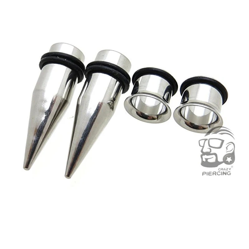 2 шт. конические Серьги растяжки из нержавеющей стали 316L|ear taper|ear tunnel plugtunnel plug |