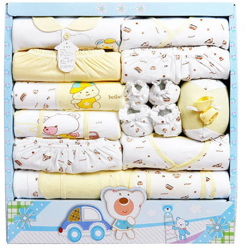 Подарочные комплекты одежды для новорожденных милый костюм малышей одежда